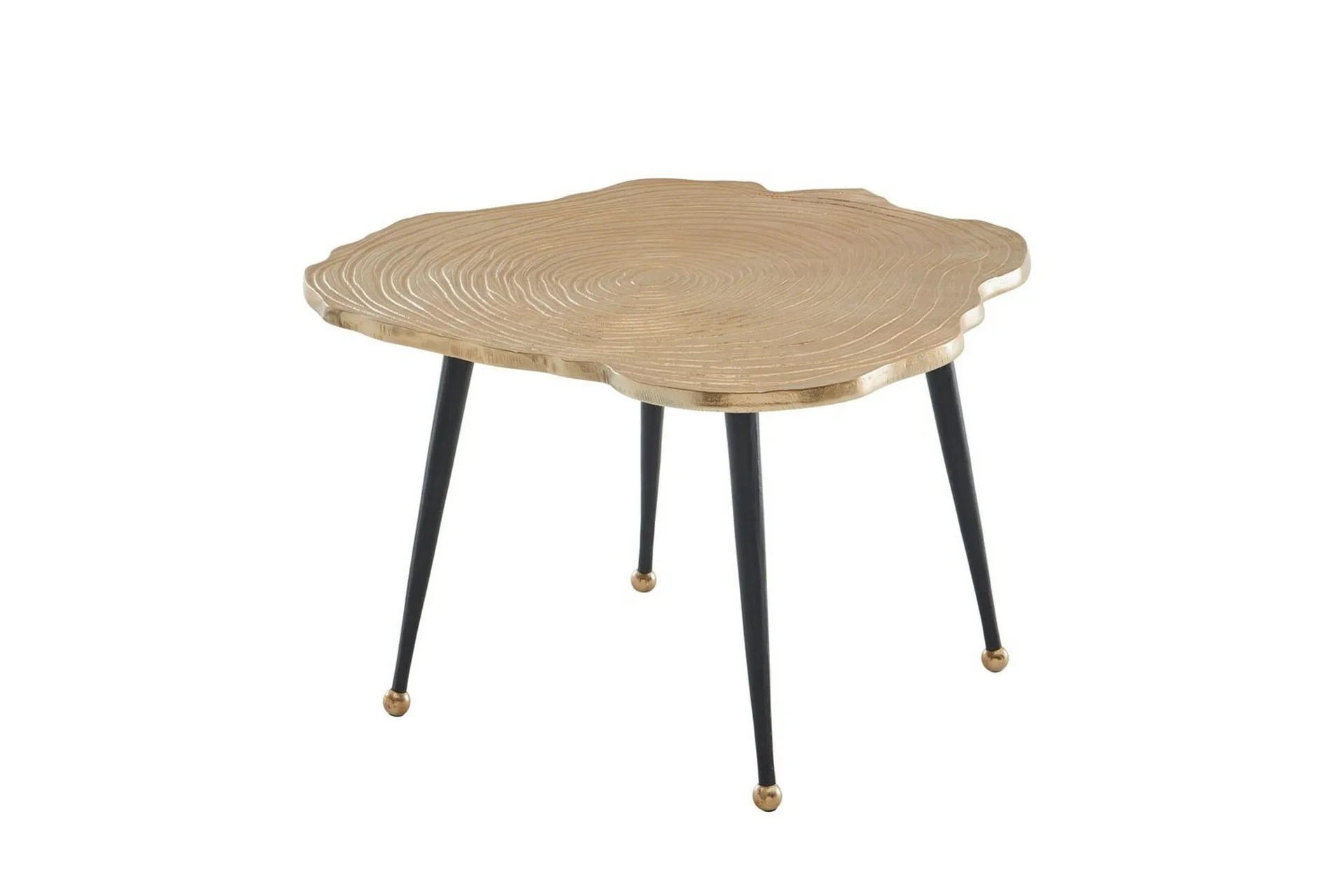 Soffbord Wohnling Tr&auml;skiva Stil Metall Modern med Metallben -