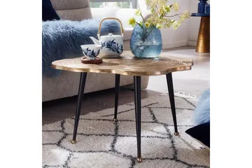 Soffbord Wohnling Träskiva Stil Metall Modern med Metallben - Möbler - Vardagsrum - Soffbord & vardagsrumsbord - Soffbord