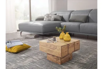 Woolam Kvadratiskt Soffbord 44 cm i Massivt Trä - Brun - Möbler - Vardagsrum - Soffbord & vardagsrumsbord - Soffbord