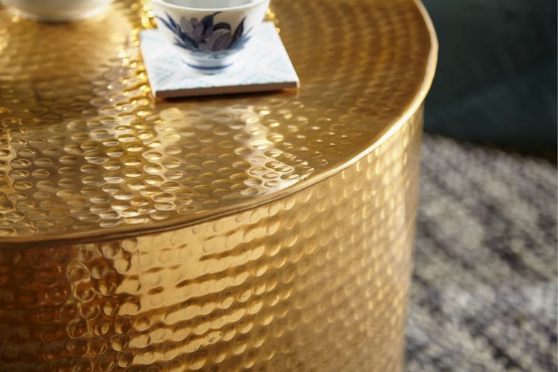 Xeniah Soffbord 61 cm Runt - Guld - Möbler - Vardagsrum - Soffbord & vardagsrumsbord - Soffbord