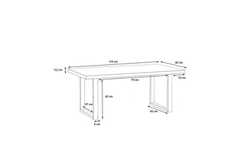 Yatton Soffbord 110 cm - Svart/Brun - Möbler - Vardagsrum - Soffbord & vardagsrumsbord - Soffbord
