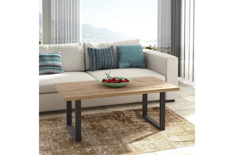 Yatton Soffbord 110 cm - Svart/Brun - Möbler - Vardagsrum - Soffbord & vardagsrumsbord - Soffbord