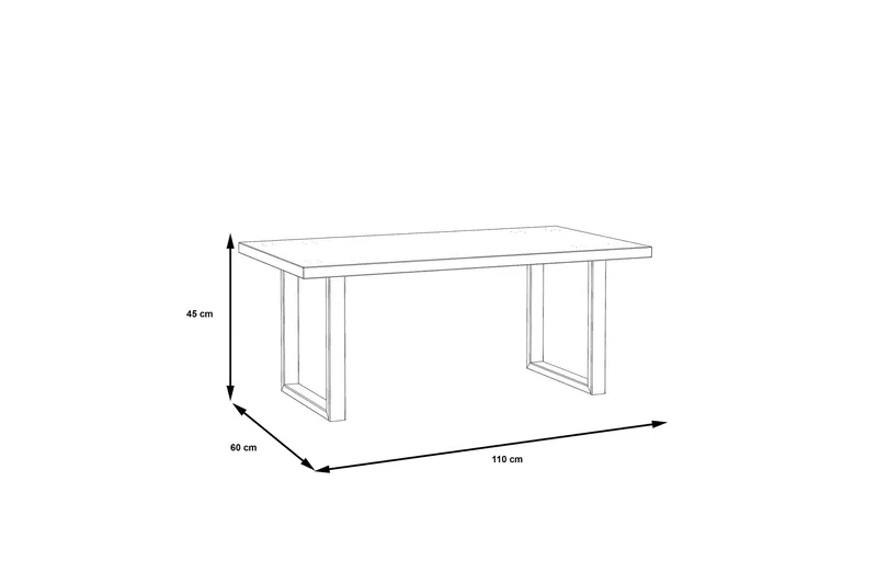 Yatton Soffbord 110 cm - Svart/Brun - Möbler - Vardagsrum - Soffbord & vardagsrumsbord - Soffbord