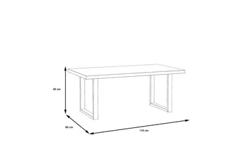 Yatton Soffbord 110 cm - Svart/Brun - Möbler - Vardagsrum - Soffbord & vardagsrumsbord - Soffbord
