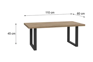 Yatton Soffbord 110 cm - Svart/Brun - Möbler - Vardagsrum - Soffbord & vardagsrumsbord - Soffbord
