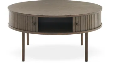 Soffbord Yngvar Ø90 cm - Brun Belfort-finish - Möbler - Vardagsrum - Soffbord & vardagsrumsbord - Soffbord
