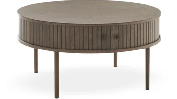 Soffbord Yngvar Ø90 cm - Brun Belfort-finish - Möbler - Vardagsrum - Soffbord & vardagsrumsbord - Soffbord