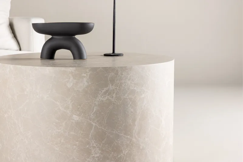 York Soffbord 80 cm - Beige - Möbler - Vardagsrum - Soffbord & vardagsrumsbord - Soffbord