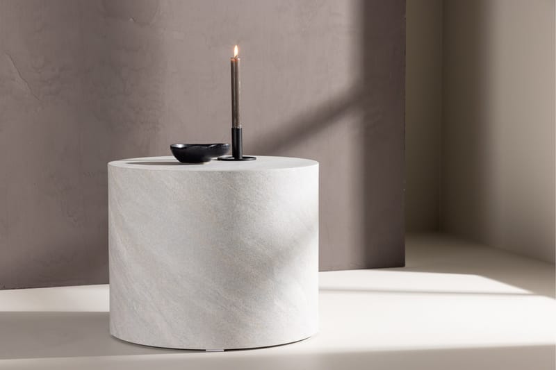 York Travertin Soffbord 50 cm - Grå - Möbler - Vardagsrum - Soffbord & vardagsrumsbord - Soffbord