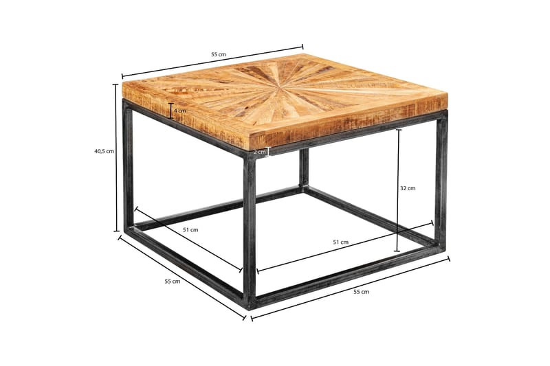 Zyauna Soffbord 55 cm - Trä/natur - Möbler - Vardagsrum - Soffbord & vardagsrumsbord - Soffbord