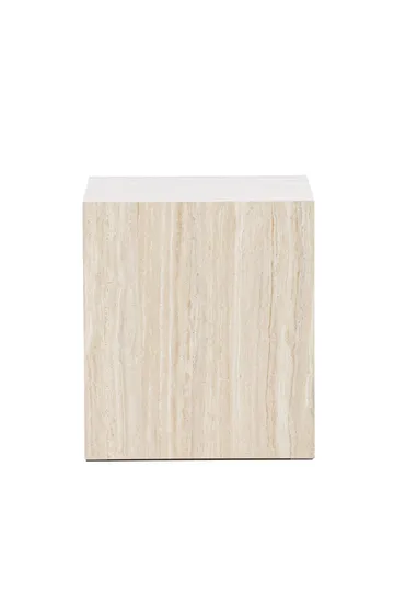 Soffbord Peach York Sofa Table 45x40x40 cm - Travertine Look Beige - Möbler - Vardagsrum - Soffbord & vardagsrumsbord - Soffbord