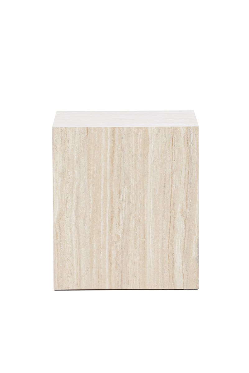 Soffbord Peach York Sofa Table 45x40x40 cm - Travertine Look Beige - Möbler - Vardagsrum - Soffbord & vardagsrumsbord - Soffbord