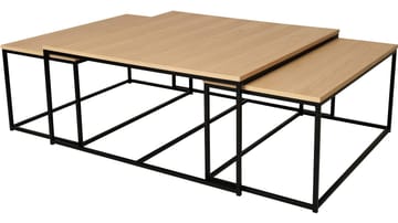 Soffbordsats Yrland 2+1 - Vitpigmenterad - Möbler - Vardagsrum - Soffbord & vardagsrumsbord - Satsbord