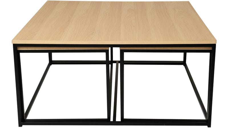 Soffbordsats Yrland 2+1 - Vitpigmenterad - Möbler - Vardagsrum - Soffbord & vardagsrumsbord - Satsbord