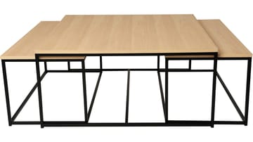 Soffbordsats Yrland 2+1 - Vitpigmenterad - Möbler - Vardagsrum - Soffbord & vardagsrumsbord - Satsbord