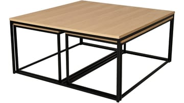 Soffbordsats Yrland 2+1 - Vitpigmenterad - Möbler - Vardagsrum - Soffbord & vardagsrumsbord - Satsbord