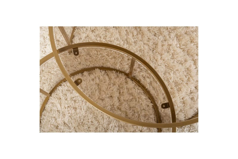 Soffbordset 2 delar Rikiya Guldbroze - Guldbroze - Möbler - Vardagsrum - Soffbord & vardagsrumsbord - Satsbord