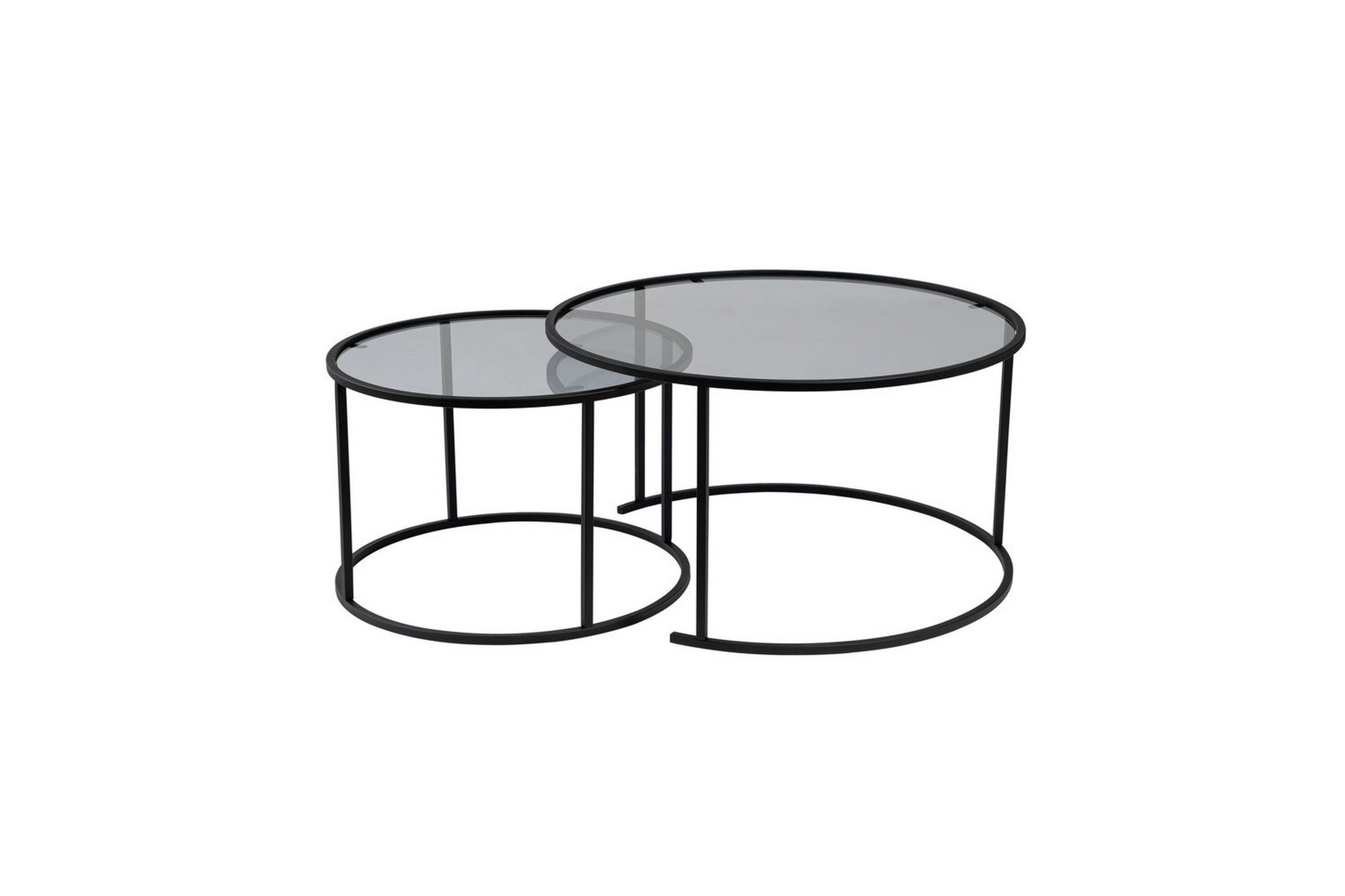 soffbordset 2 delar rikiya svart grå - svart grå