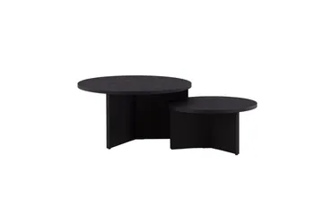 Soffbordset Saltö 2st Runda 85 cm/65 cm - Svart - Möbler - Vardagsrum - Soffbord & vardagsrumsbord - Satsbord