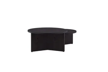 Soffbordset Saltö 2st Runda 85 cm/65 cm - Svart - Möbler - Vardagsrum - Soffbord & vardagsrumsbord - Satsbord