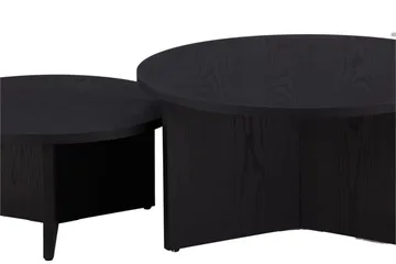 Soffbordset Saltö 2st Runda 85 cm/65 cm - Svart - Möbler - Vardagsrum - Soffbord & vardagsrumsbord - Satsbord