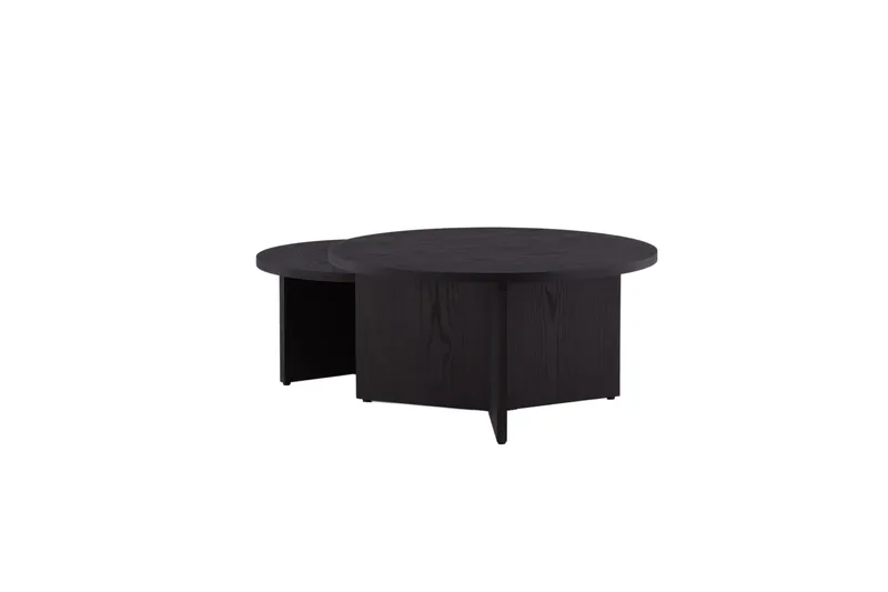 Soffbordset Saltö 2st Runda 85 cm/65 cm - Svart - Möbler - Vardagsrum - Soffbord & vardagsrumsbord - Satsbord