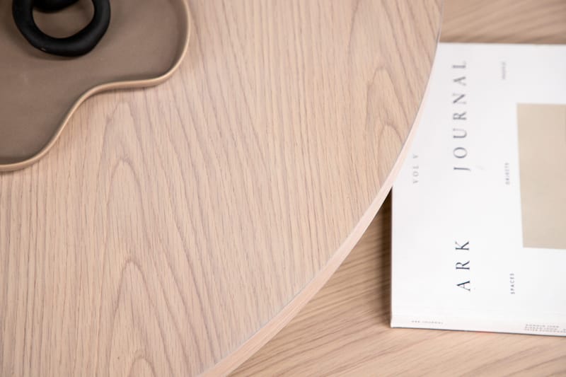 Soffbordset Saltö 2st Runda 85 cm/65 cm - Vit - Möbler - Vardagsrum - Soffbord & vardagsrumsbord - Satsbord