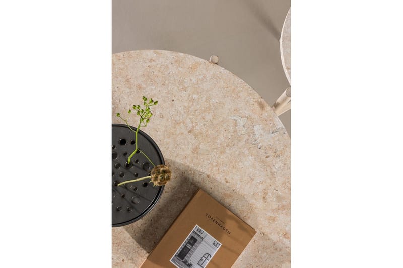 Soffbordset VIND Sandhamn 2st Runda 70 cm/40 cm - Beige - Möbler - Vardagsrum - Soffbord & vardagsrumsbord - Satsbord