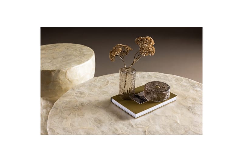 Soffbordset VIND Sandön 2st Runda 70 cm/40 cm - Ljusgrå - Möbler - Vardagsrum - Soffbord & vardagsrumsbord - Satsbord