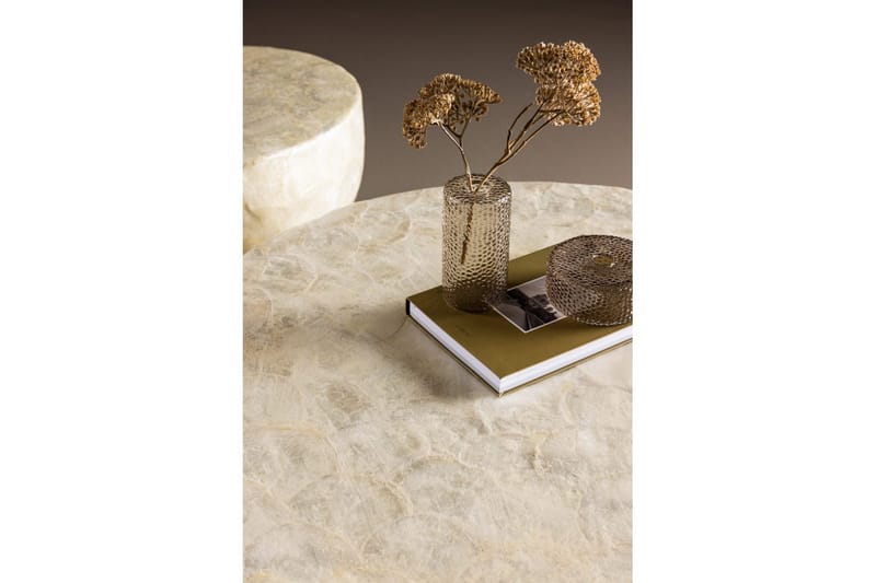 Soffbordset VIND Sandön 2st Runda 70 cm/40 cm - Ljusgrå - Möbler - Vardagsrum - Soffbord & vardagsrumsbord - Satsbord