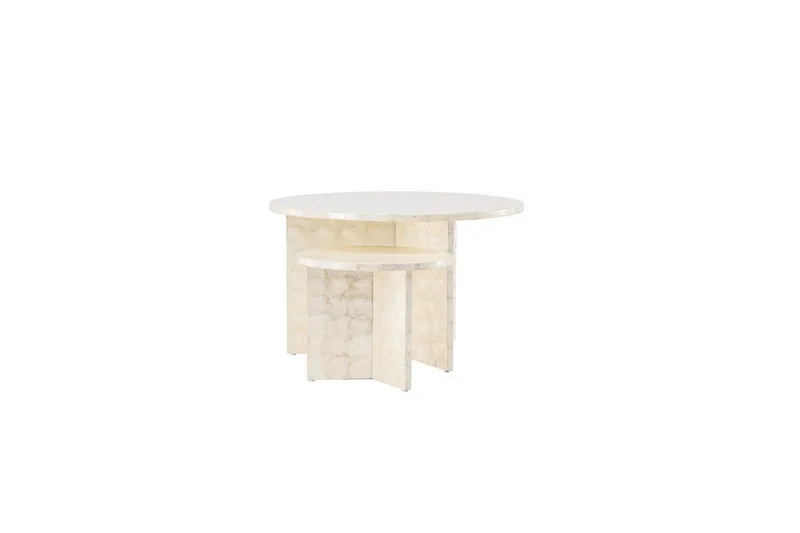 Soffbordset VIND Smögen 2st Runda 70 cm/40 cm - Möbler - Vardagsrum - Soffbord & vardagsrumsbord - Soffbord