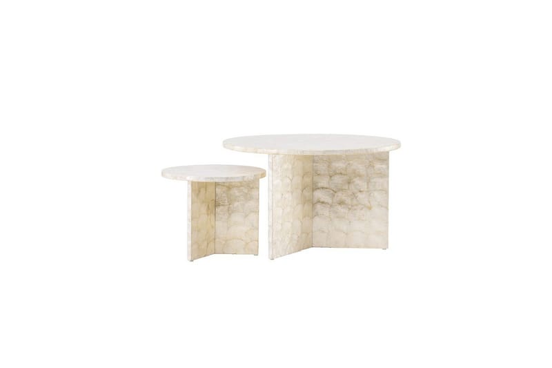 Soffbordset VIND Smögen 2st Runda 70 cm/40 cm - Möbler - Vardagsrum - Soffbord & vardagsrumsbord - Soffbord
