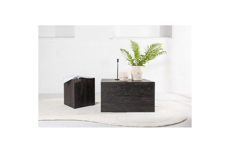 Soffbordset York 2st 60x80 cm/40x40 cm - Mocca - Möbler - Vardagsrum - Soffbord & vardagsrumsbord - Satsbord