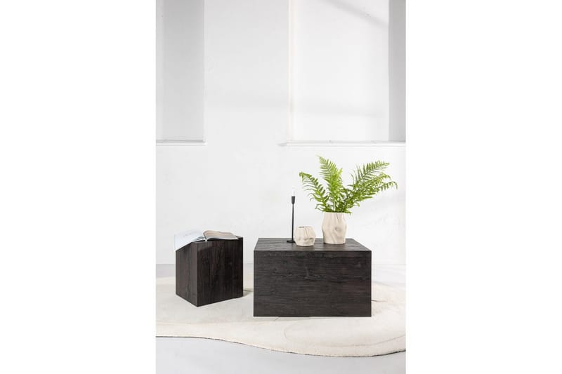 Soffbordset York 2st 60x80 cm/40x40 cm - Mocca - Möbler - Vardagsrum - Soffbord & vardagsrumsbord - Satsbord