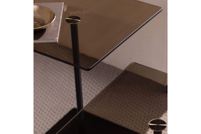 Soffbordssats Challur Svart / Bronzie - Svart / Bronzie - Möbler - Vardagsrum - Soffbord & vardagsrumsbord - Satsbord