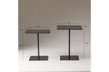 Soffbordssats Challur Svart / Rök - Svart - Möbler - Vardagsrum - Soffbord & vardagsrumsbord - Satsbord