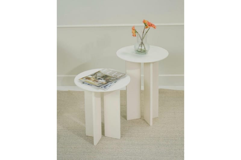 Soffbordssats Glenure Grädde - Grädde - Möbler - Vardagsrum - Soffbord & vardagsrumsbord - Satsbord