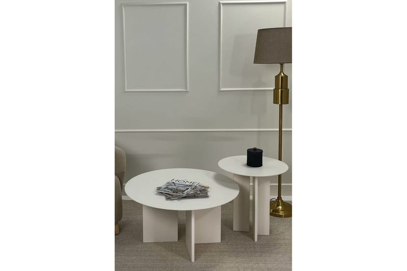 Soffbordssats Glenure Grädde - Grädde - Möbler - Vardagsrum - Soffbord & vardagsrumsbord - Satsbord