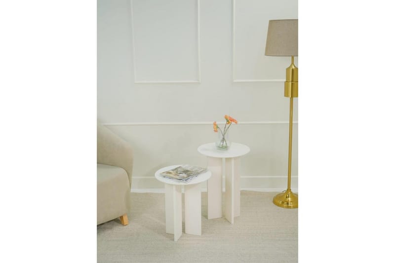 Soffbordssats Glenure Grädde - Grädde - Möbler - Vardagsrum - Soffbord & vardagsrumsbord - Satsbord