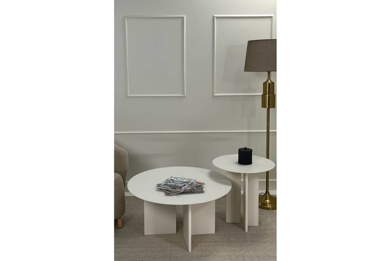 Soffbordssats Glenure Grädde - Grädde - Möbler - Vardagsrum - Soffbord & vardagsrumsbord - Satsbord