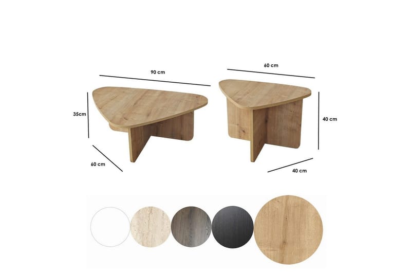 Soffbordssats Jewa Set Sudamalek - Sudamalek - Möbler - Vardagsrum - Soffbord & vardagsrumsbord - Satsbord