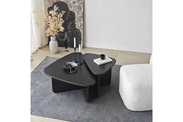 Soffbordssats Jewa Set Svart - Svart - Möbler - Vardagsrum - Soffbord & vardagsrumsbord - Satsbord