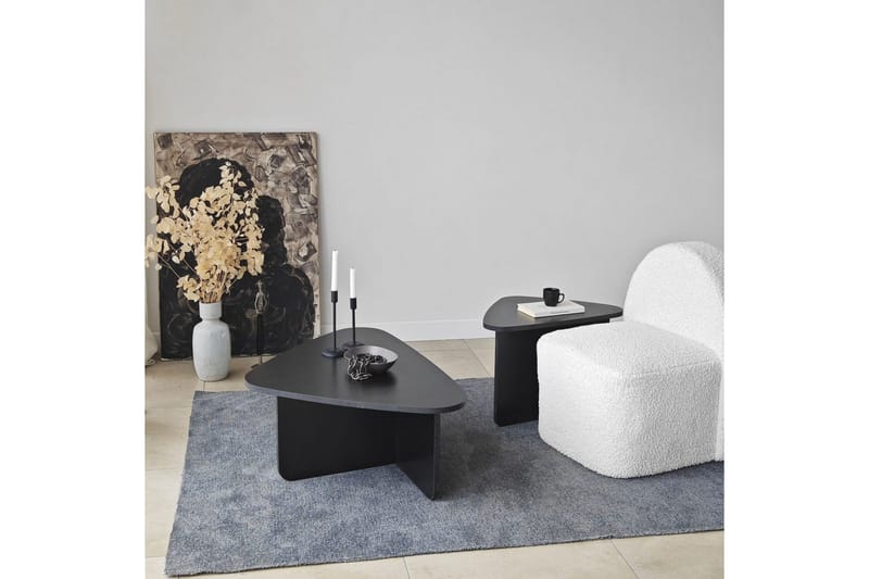 Soffbordssats Jewa Set Svart - Svart - Möbler - Vardagsrum - Soffbord & vardagsrumsbord - Satsbord