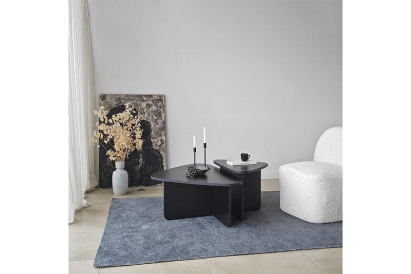 Soffbordssats Jewa Set Svart - Svart - Möbler - Vardagsrum - Soffbord & vardagsrumsbord - Satsbord