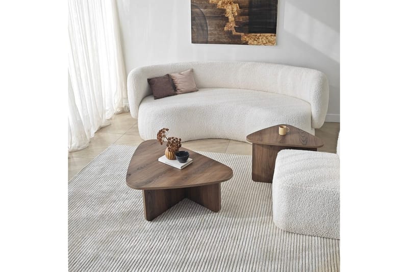 Soffbordssats Jewa Set Valnöt - Valnöt - Möbler - Vardagsrum - Soffbord & vardagsrumsbord - Satsbord