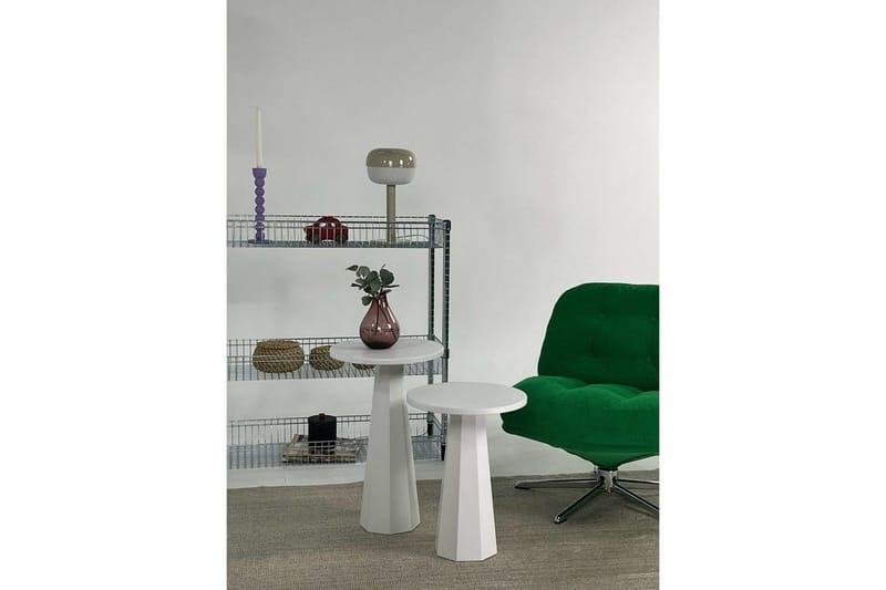 Soffbordssats Miu Dual Vit - Vit - Möbler - Vardagsrum - Soffbord & vardagsrumsbord - Satsbord