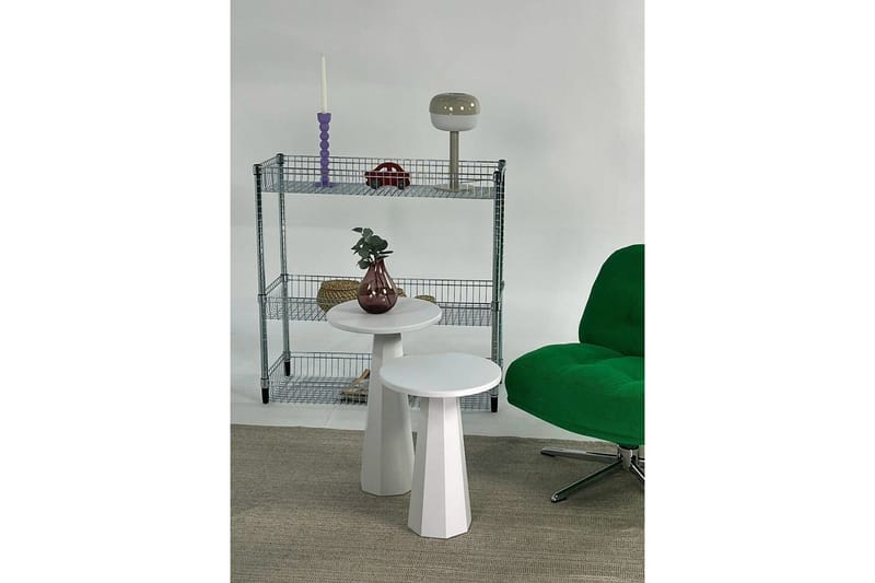 Soffbordssats Miu Dual Vit - Vit - Möbler - Vardagsrum - Soffbord & vardagsrumsbord - Satsbord