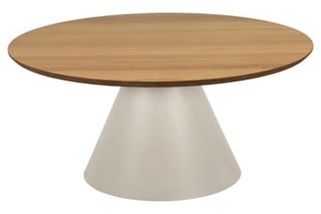 Soli 85 cm Runt Soffbord i Ljust Trä - Brun - Möbler - Vardagsrum - Soffbord & vardagsrumsbord - Soffbord