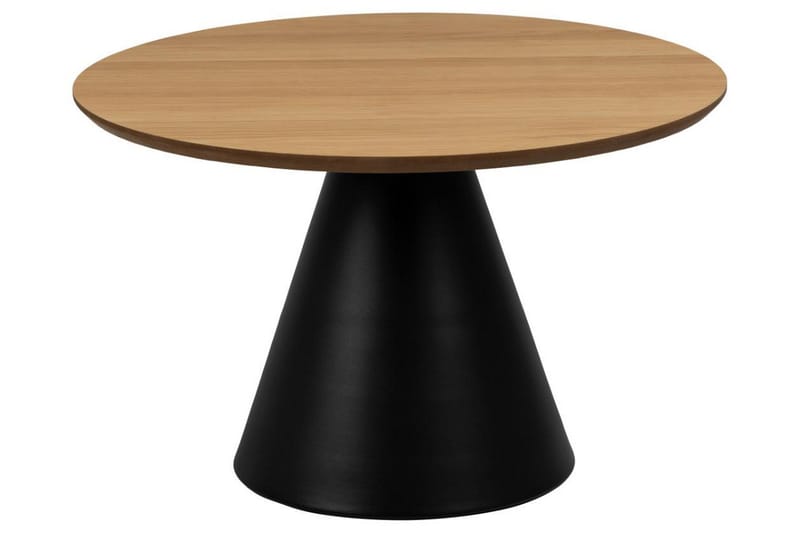 Soli Ø65 cm Runt Soffbord i Trä med Konformad Fot - Beige - Möbler - Vardagsrum - Soffbord & vardagsrumsbord - Soffbord