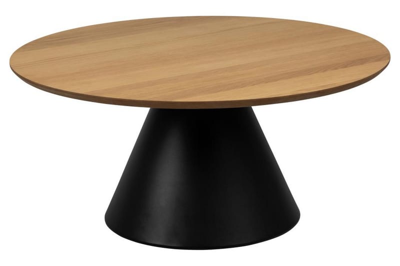 Soli Ø85 cm Runt Soffbord i Målat Trä, Brun